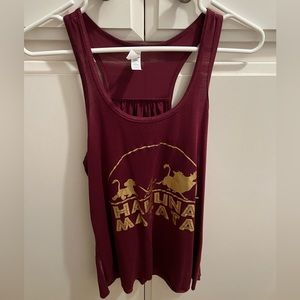 Maroon Hakuna Matata Tank Top - Lion King